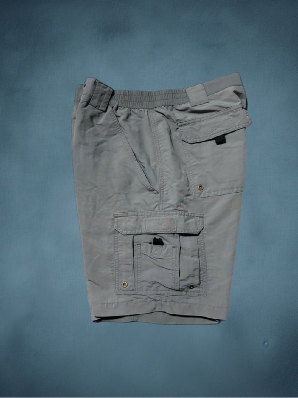 Vintage 90s Mens Gray Cargo Shorts